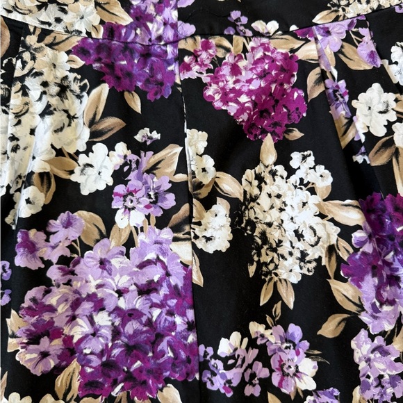 White House Black Market Floral A-Line Skirt Size 14 - Picture 7 of 7